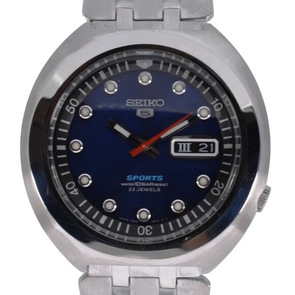 Rare Men's Seiko 43mm Re-Issue 23J Blue Sushi Roll SBSS011 Reference 7S36-0110! - Picture 1 of 11
